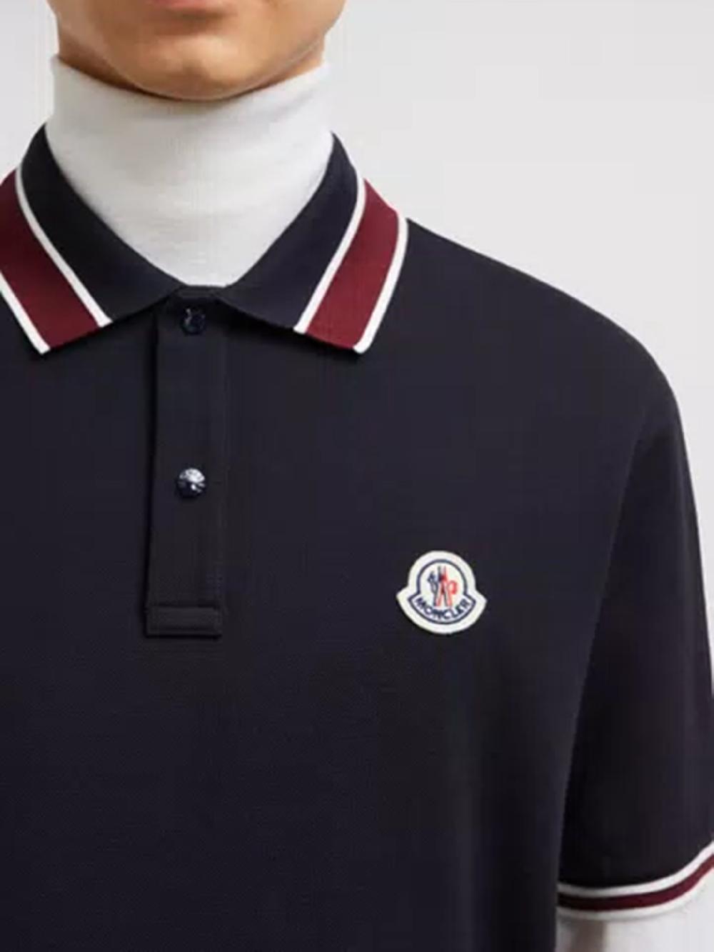 MONCLER Logo Patch Polo Shirt