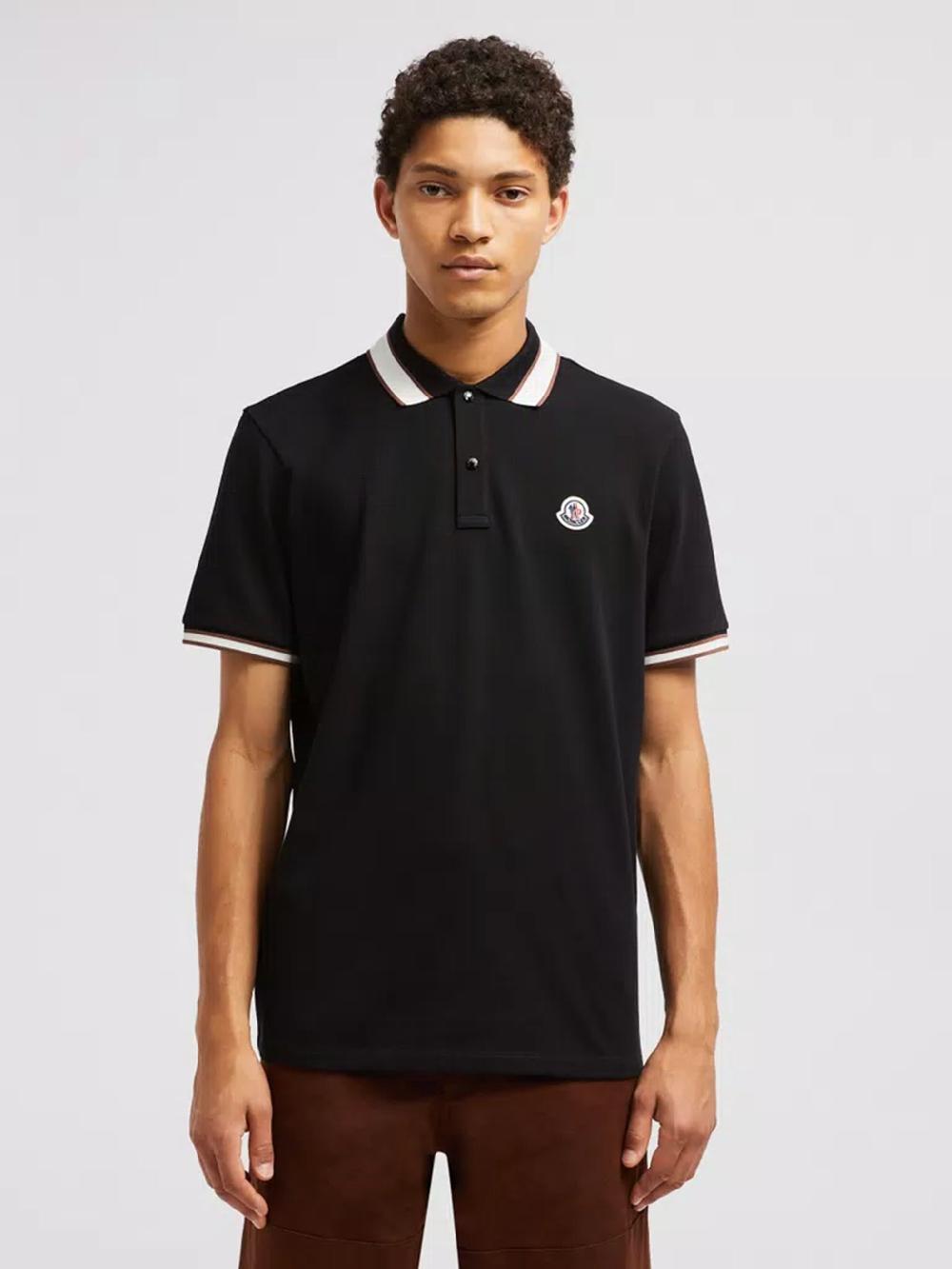 MONCLER Logo Patch Polo Shirt