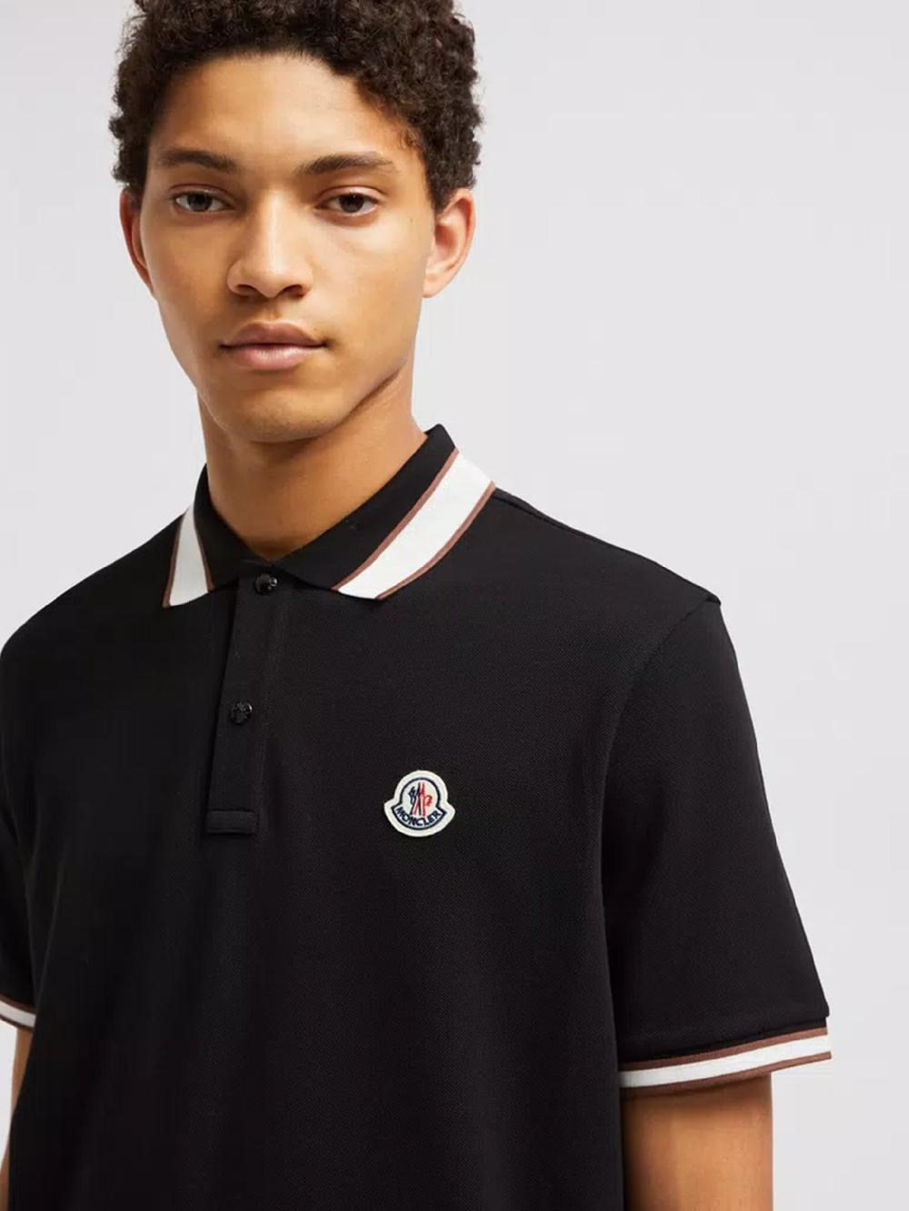 MONCLER Logo Patch Polo Shirt