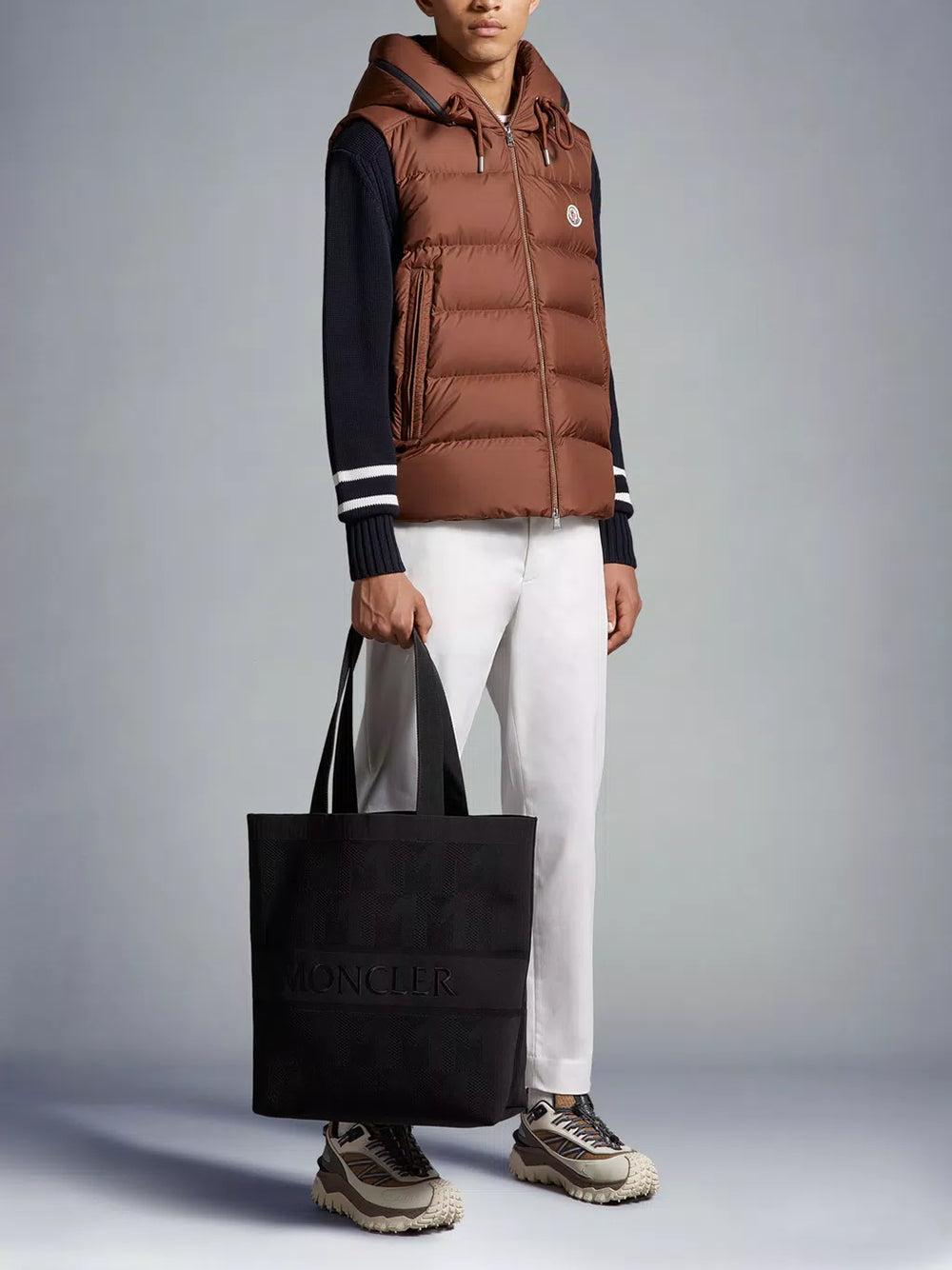 MONCLER Monogram Knit Tote Bag