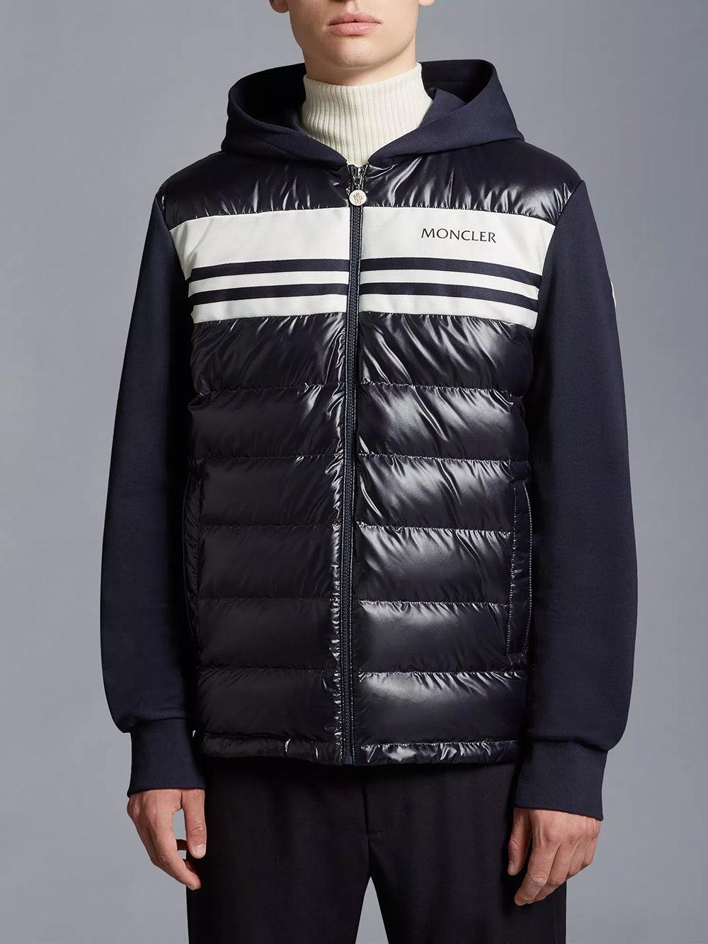 MONCLER Padded Cotton Zip-up Hoodie