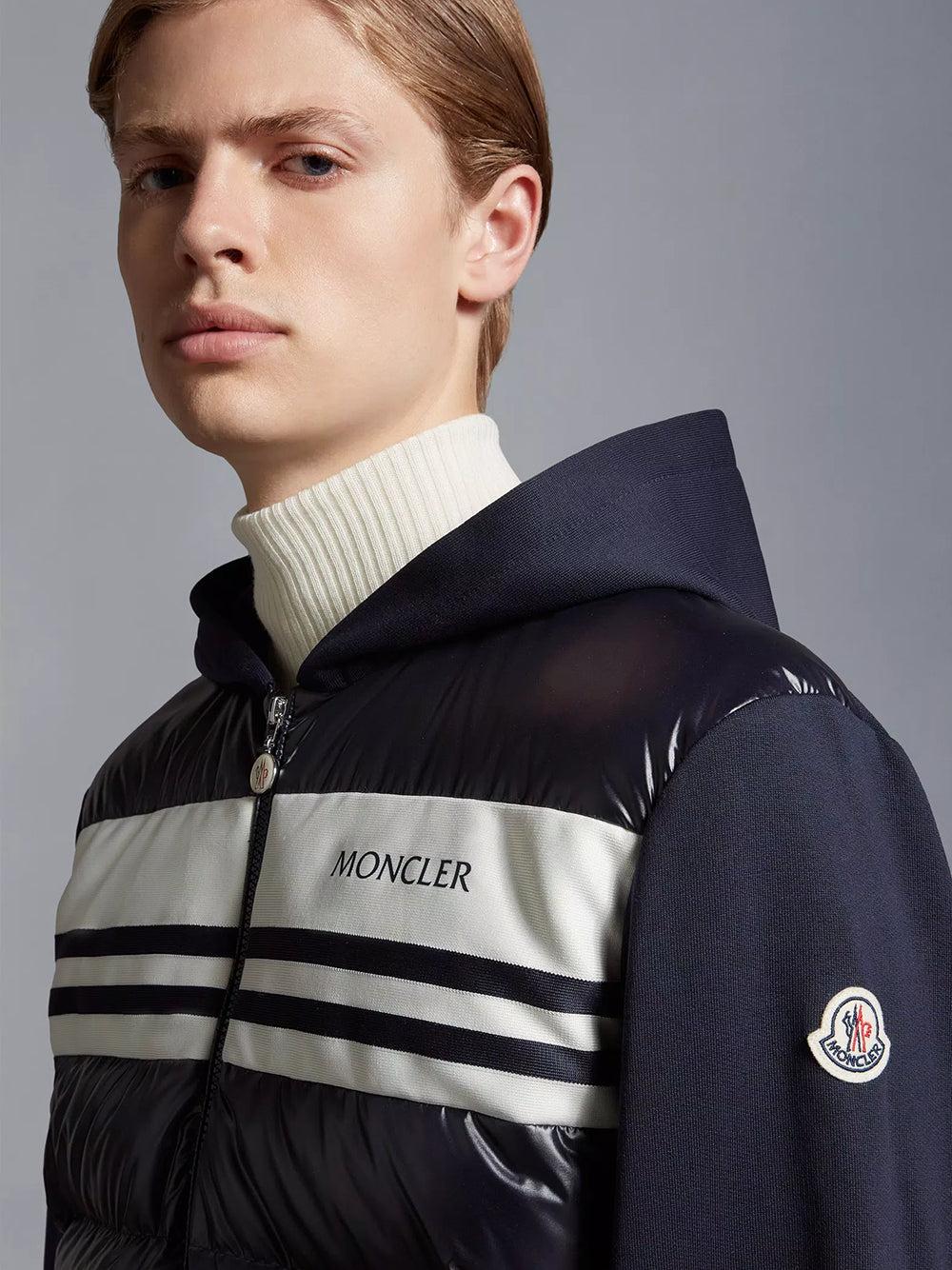 MONCLER Padded Cotton Zip-up Hoodie