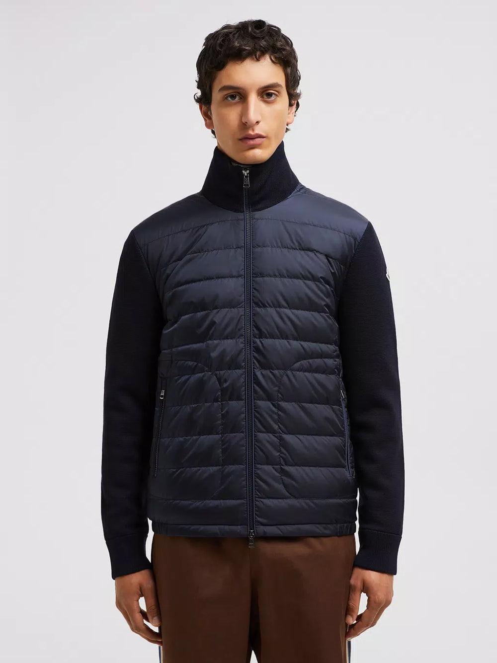 MONCLER Padded Wool Cardigan
