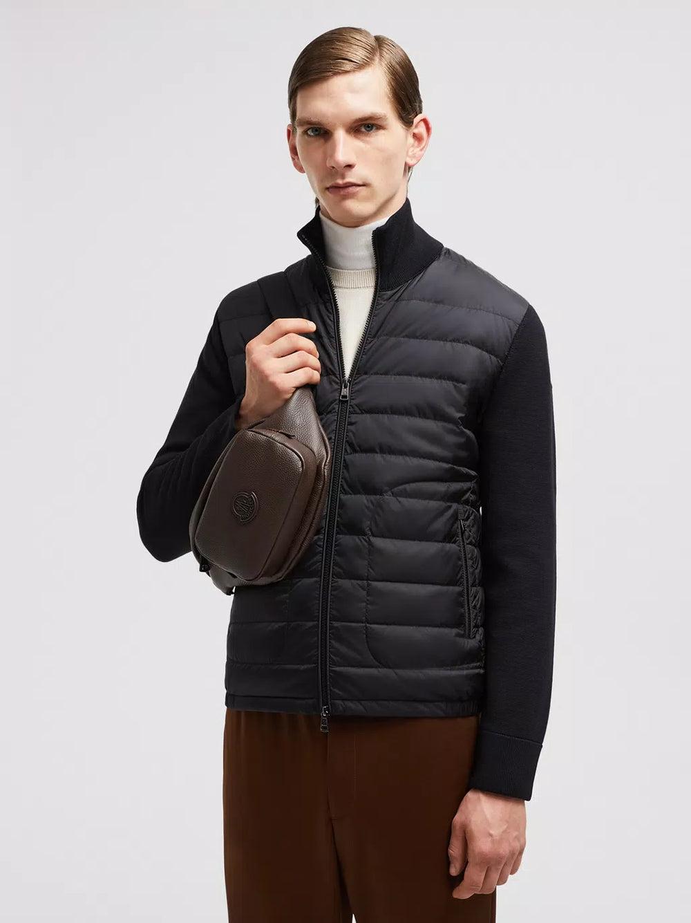 MONCLER Padded Wool Cardigan