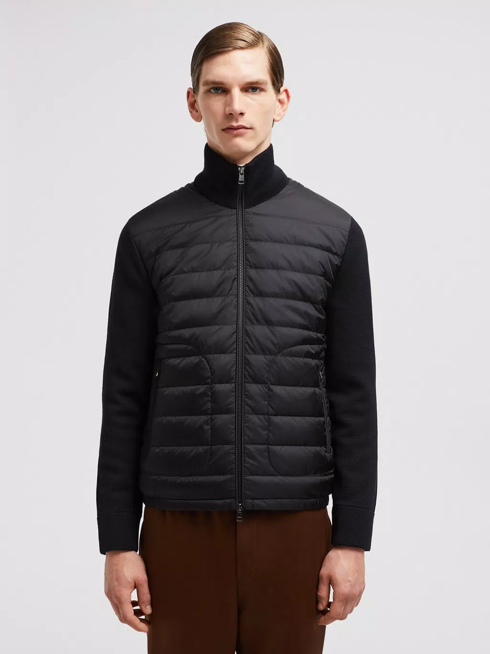 MONCLER Padded Wool Cardigan