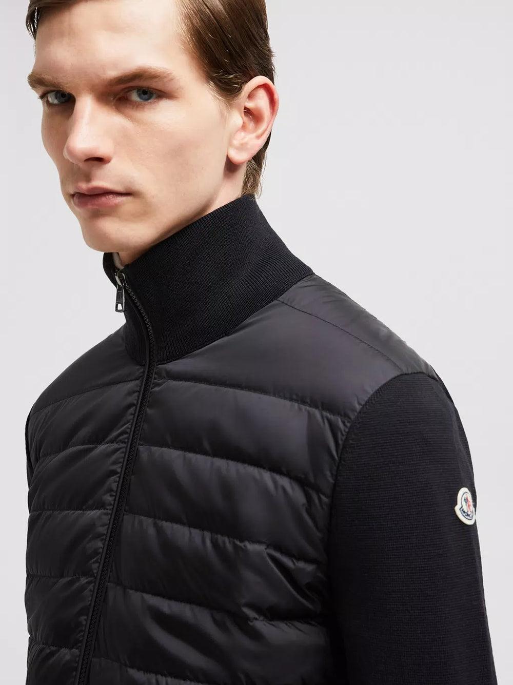MONCLER Padded Wool Cardigan