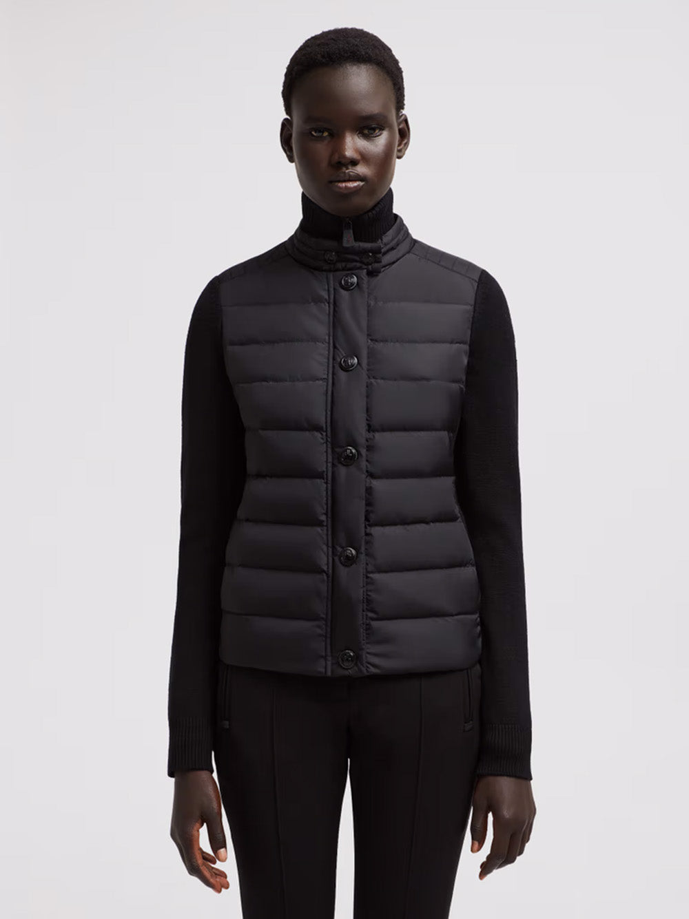 MONCLER Padded Wool Cardigan