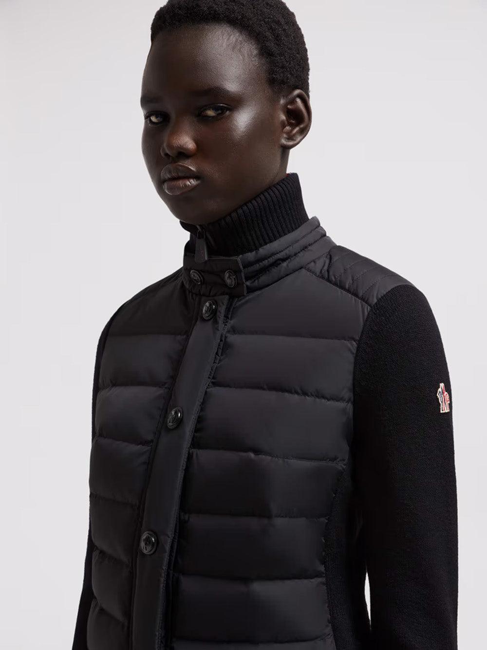 MONCLER Padded Wool Cardigan