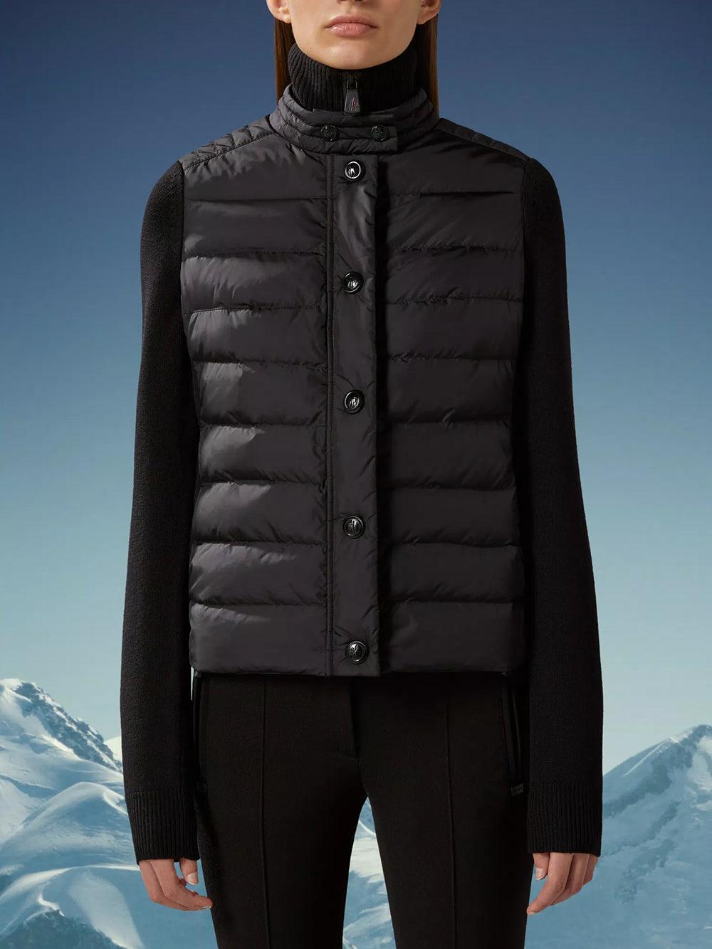 MONCLER Padded Wool Cardigan