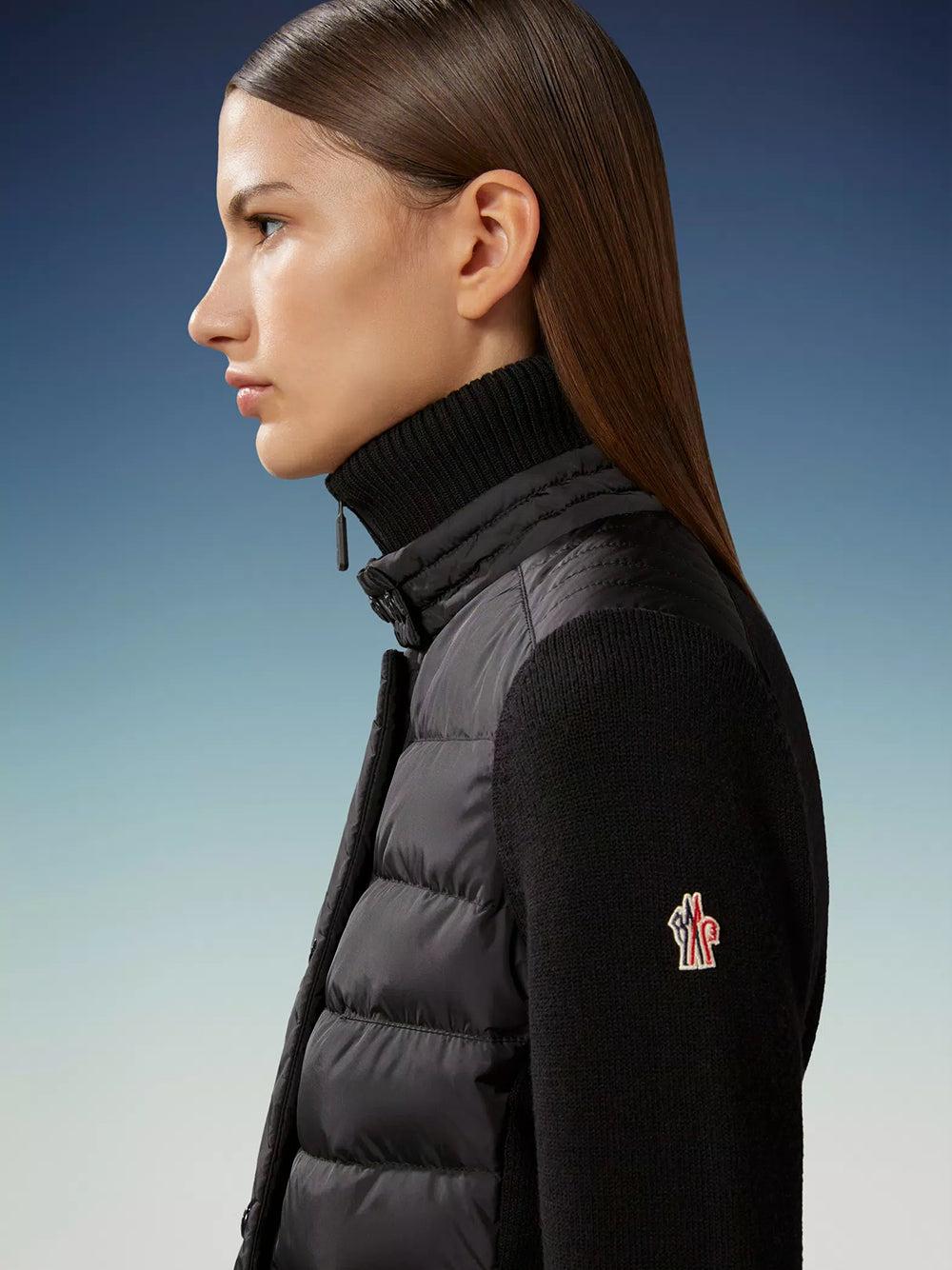 MONCLER Padded Wool Cardigan