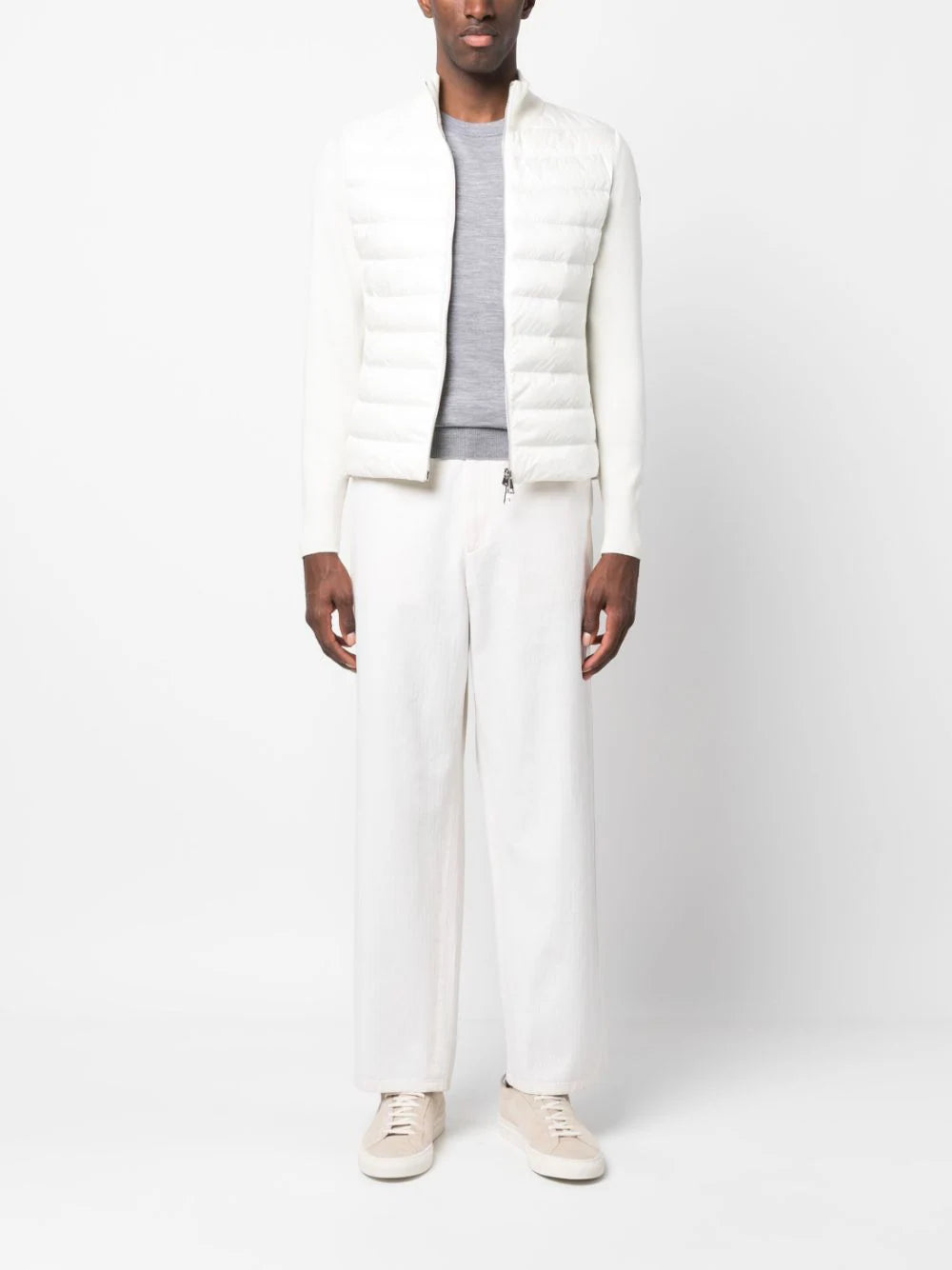 MONCLER Padded Wool Cardigan