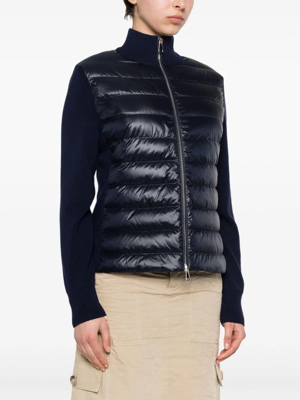 MONCLER Padded Wool Cardigan
