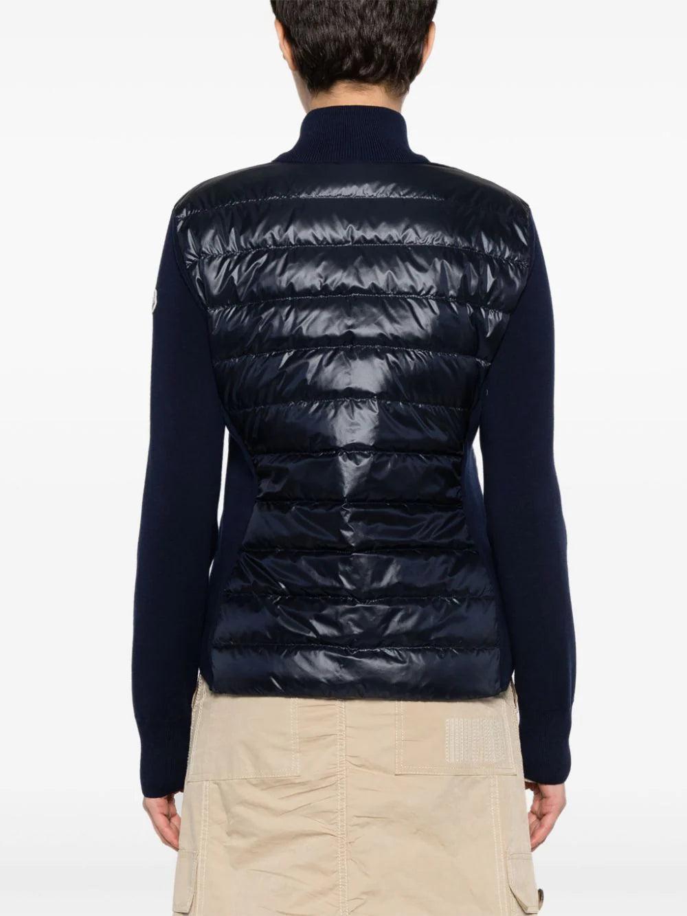 MONCLER Padded Wool Cardigan