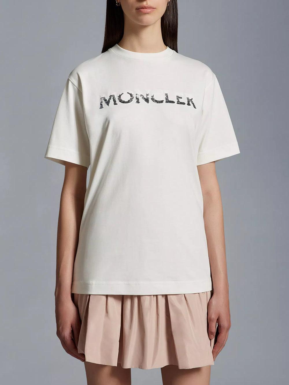 MONCLER Sequin Logo T-shirt