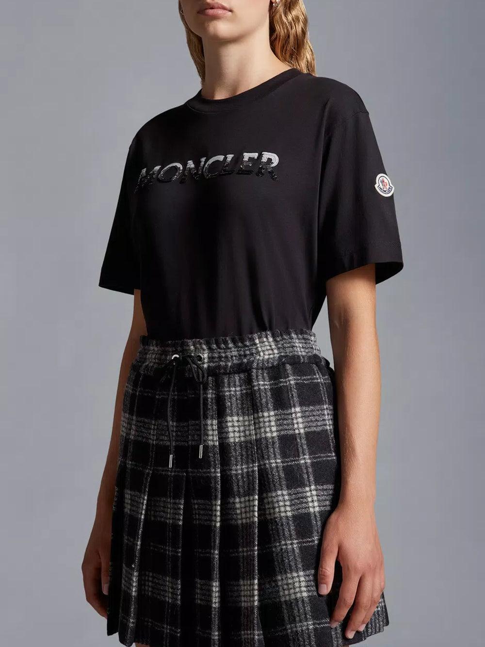 MONCLER Sequin Logo T-shirt