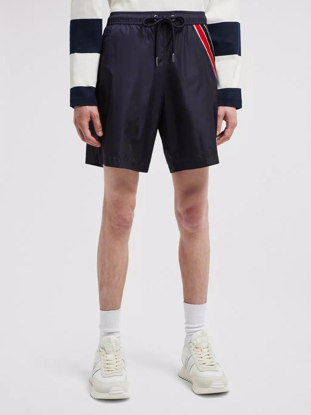 MONCLER Swimsuit With Tricolor Hem