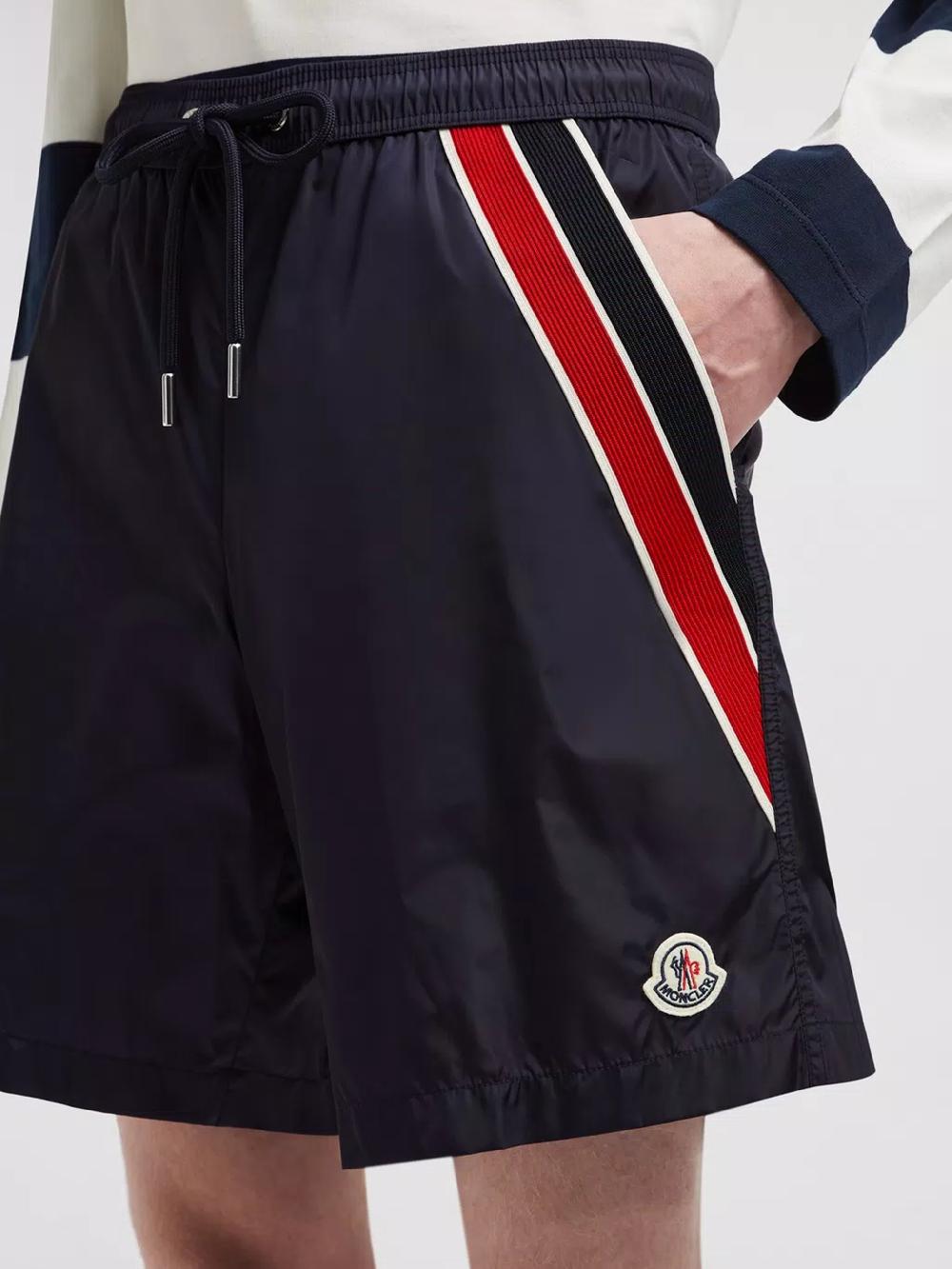 MONCLER Swimsuit With Tricolor Hem