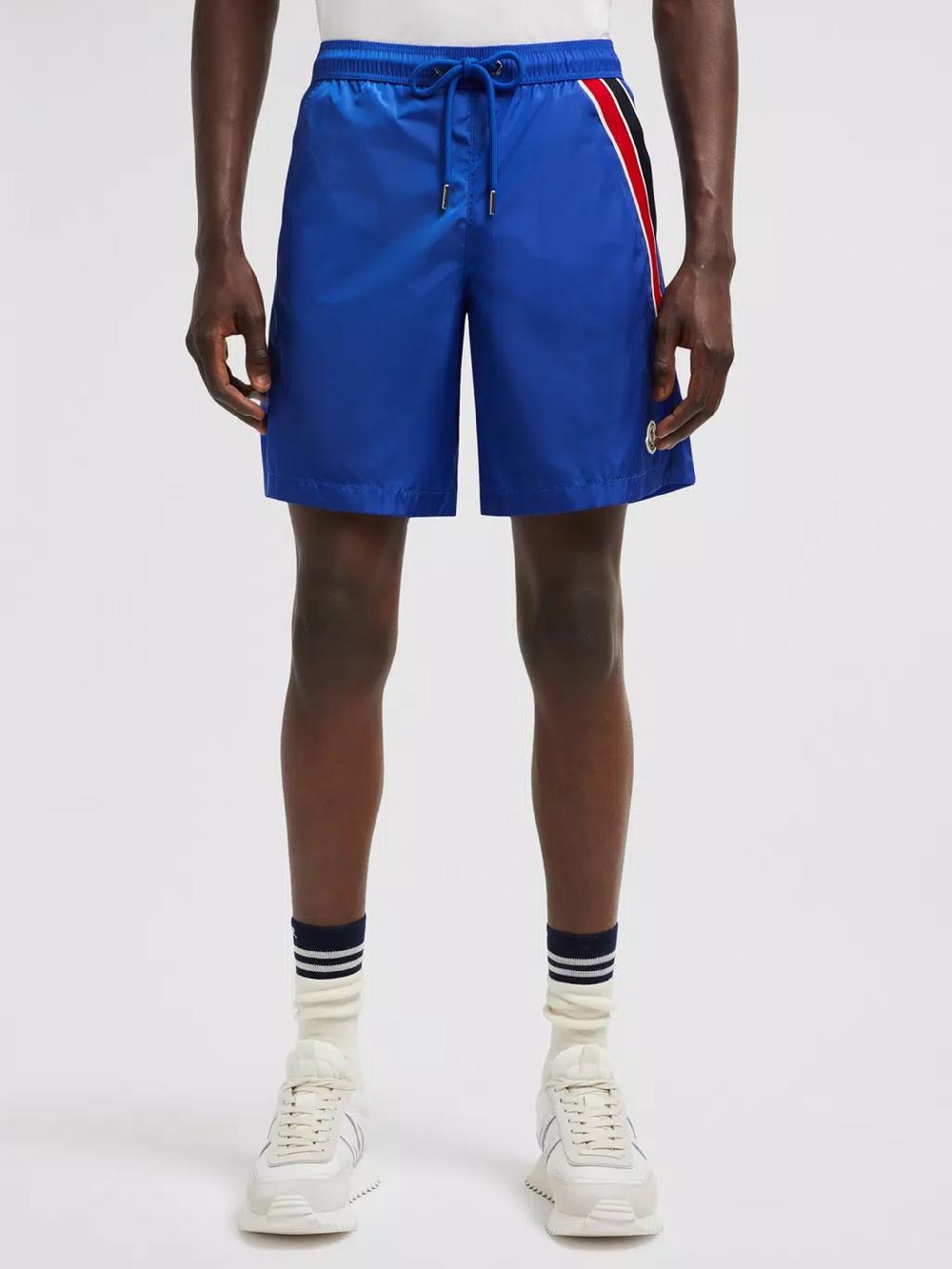 MONCLER Swimsuit With Tricolor Hem