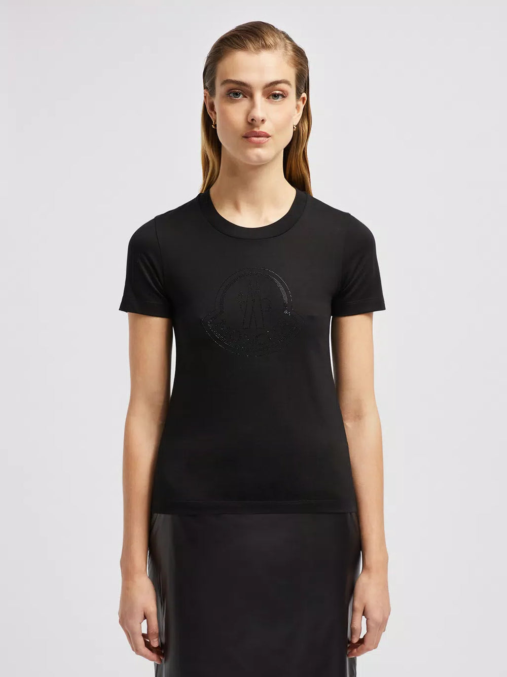 MONCLER T-shirt With Crystal Logo