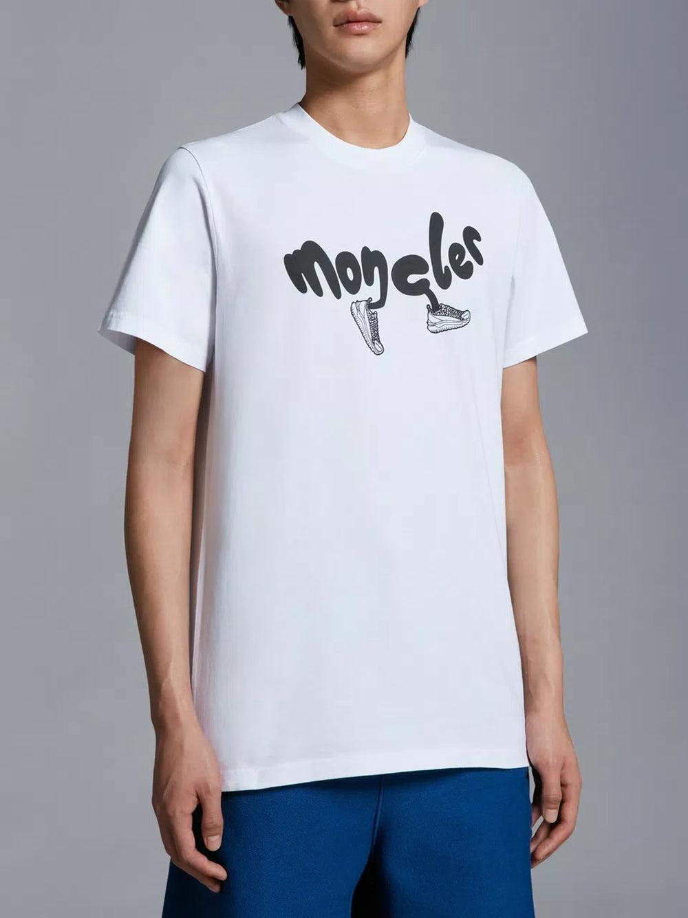 MONCLER T-shirt With Running Logo