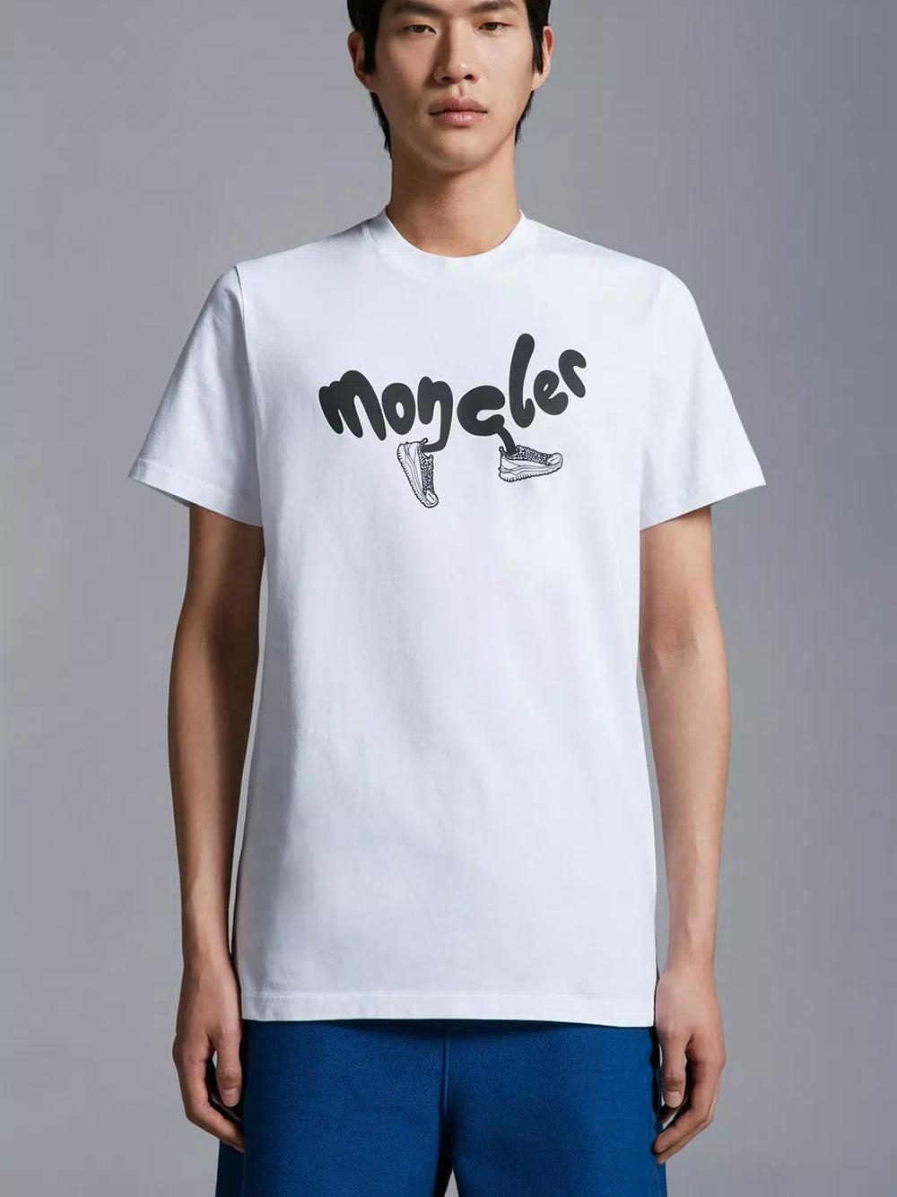 MONCLER T-shirt With Running Logo