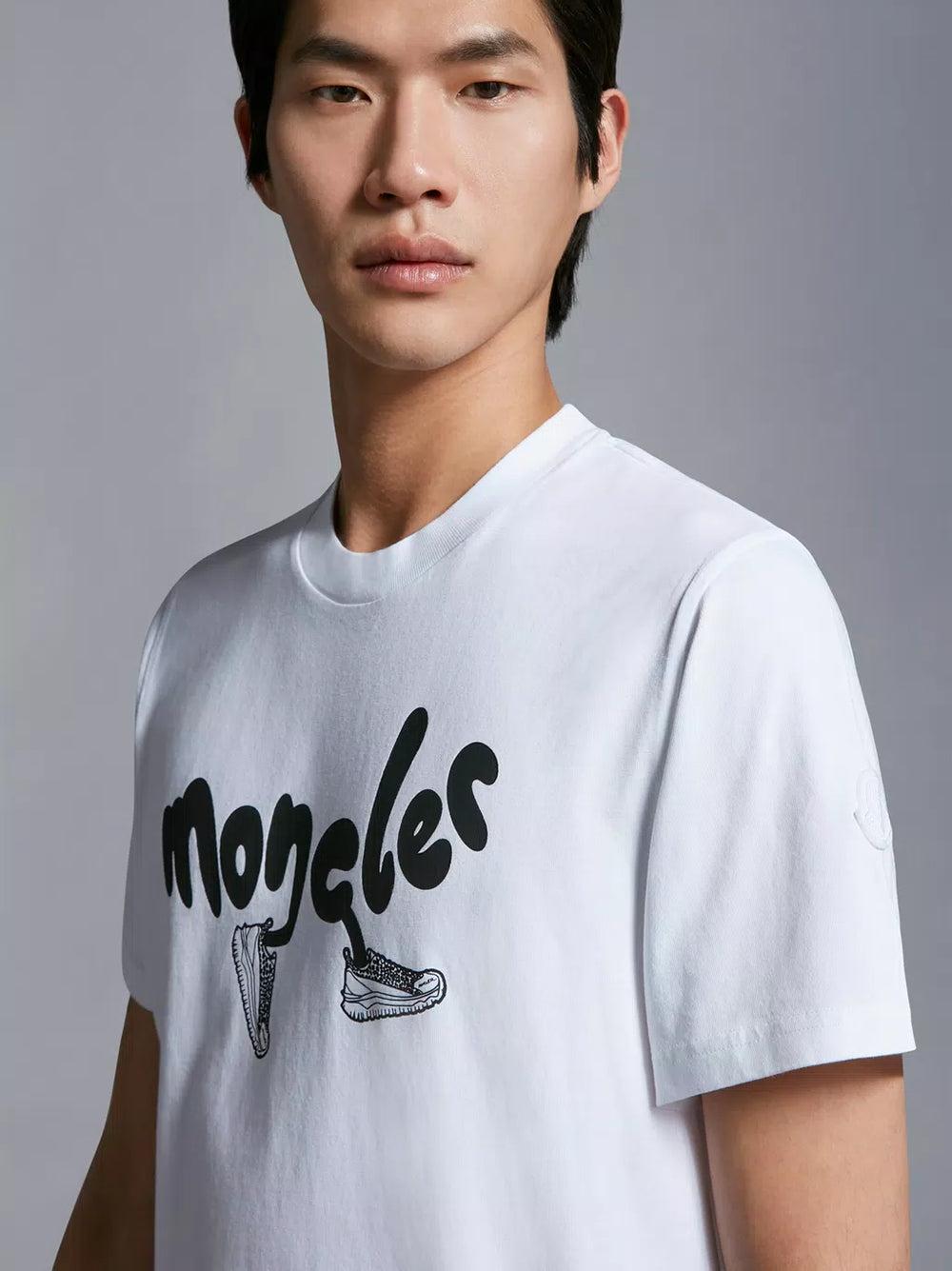 MONCLER T-shirt With Running Logo