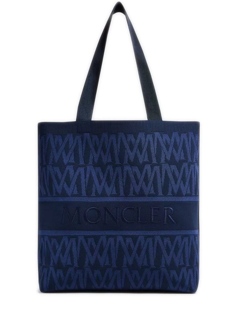 MONCLER Tote bag with knit monogram