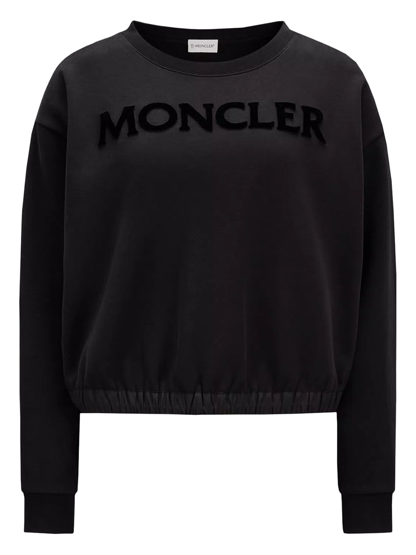MONCLER Tufted logo sweatshirt