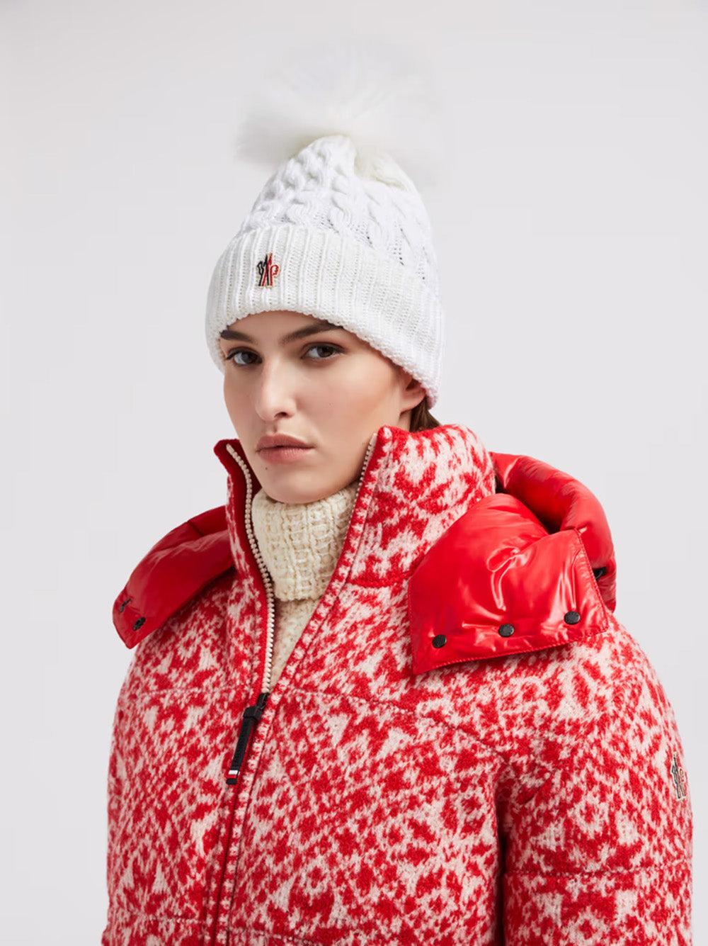 MONCLER Wool Hat With Pom Pom
