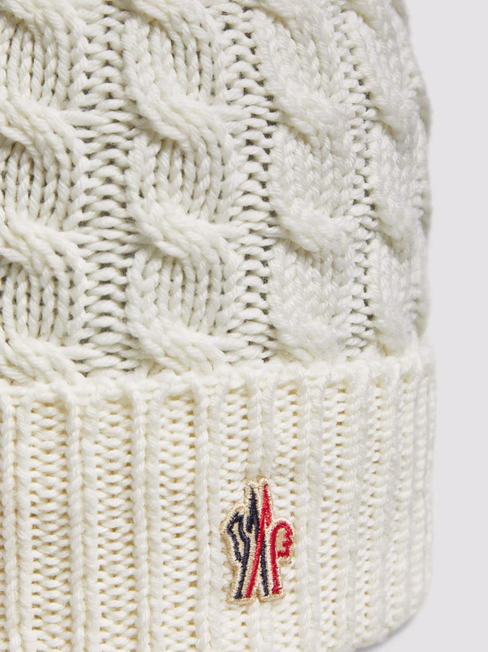 MONCLER Wool Hat With Pom Pom