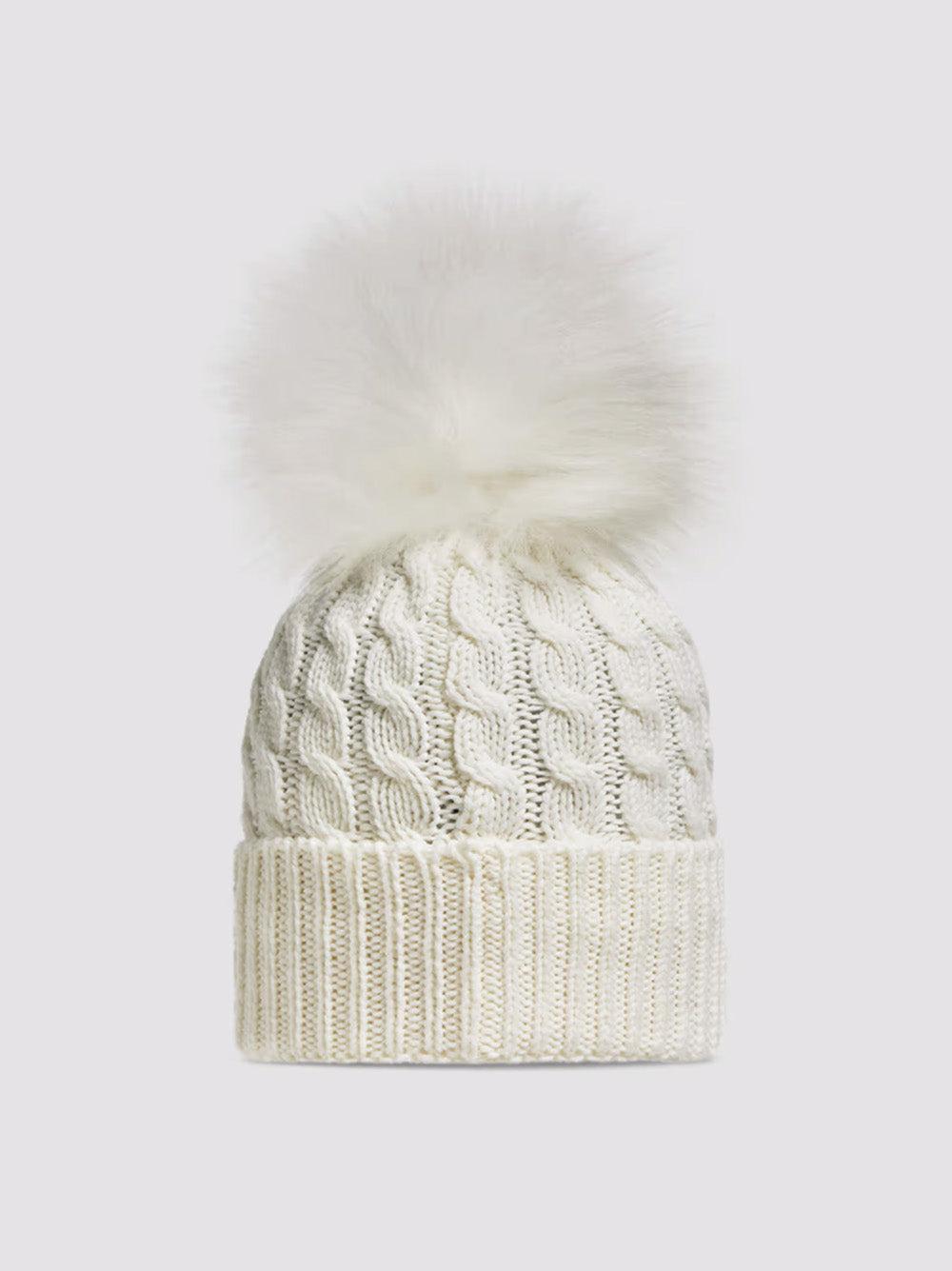 MONCLER Wool Hat With Pom Pom