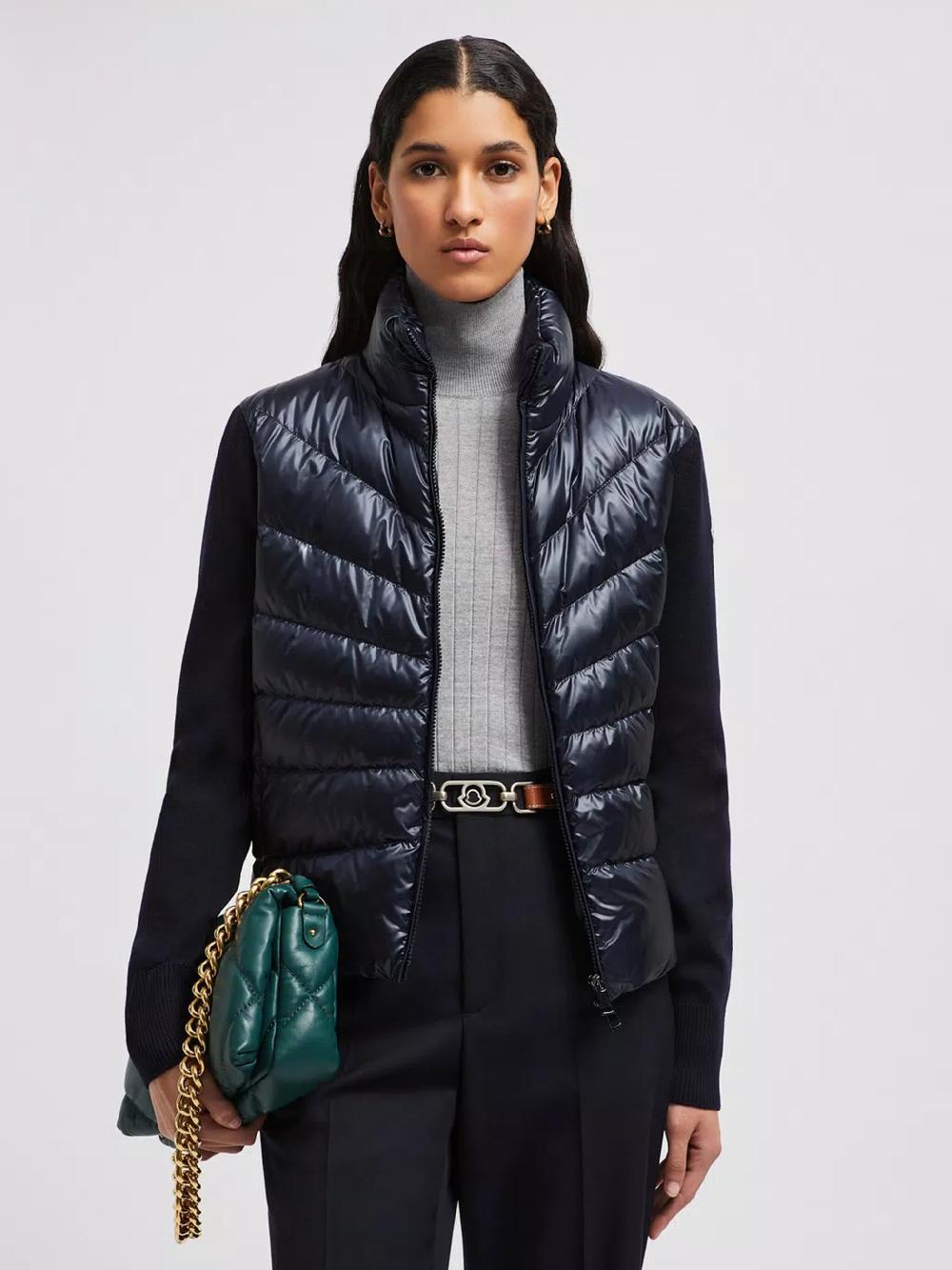 MONCLER Wool Padded Cardigan