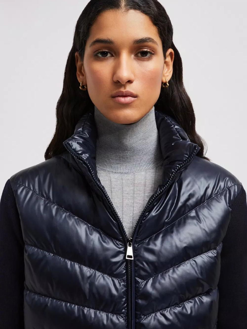 MONCLER Wool Padded Cardigan