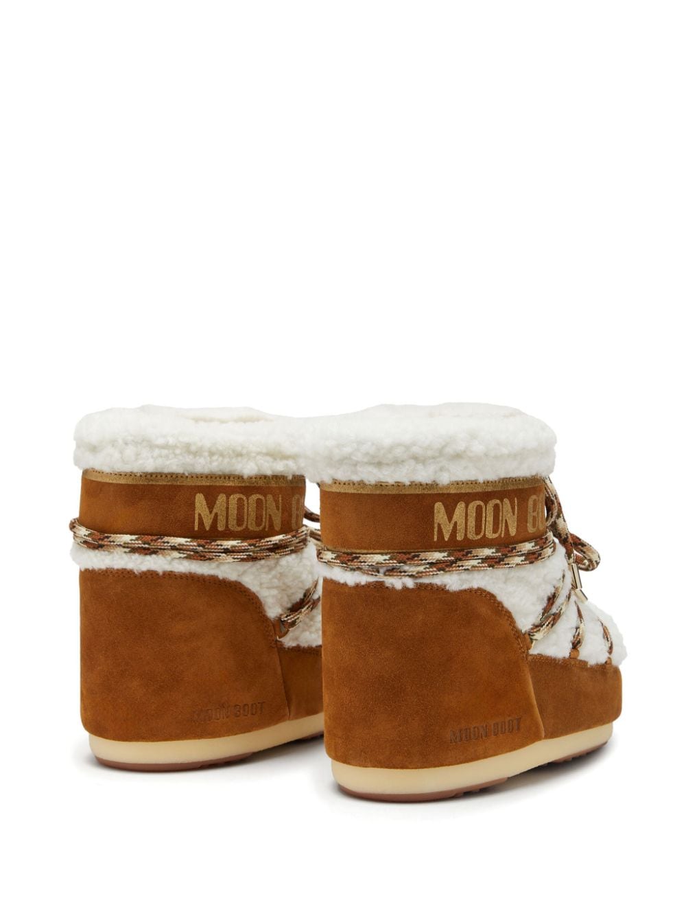 MOON BOOT Lab69 Icon Low Hazelnut In Shearling