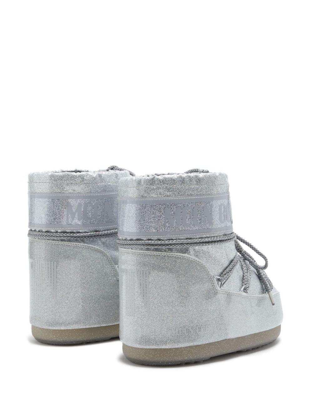 MOON BOOT Silver Low Glitter Icon