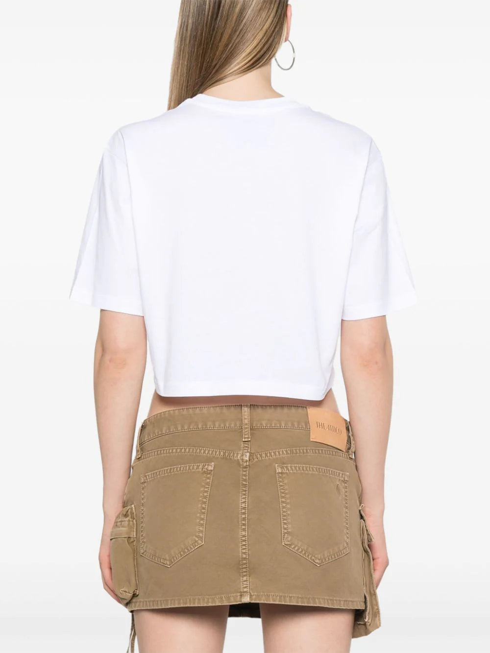 Moschino Drawn Teddy Bear Cropped T-shirt