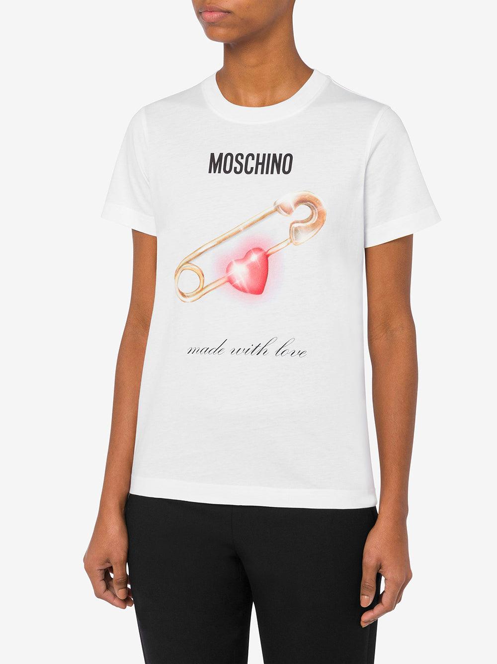 Moschino Heart Safety Pin T-shirt