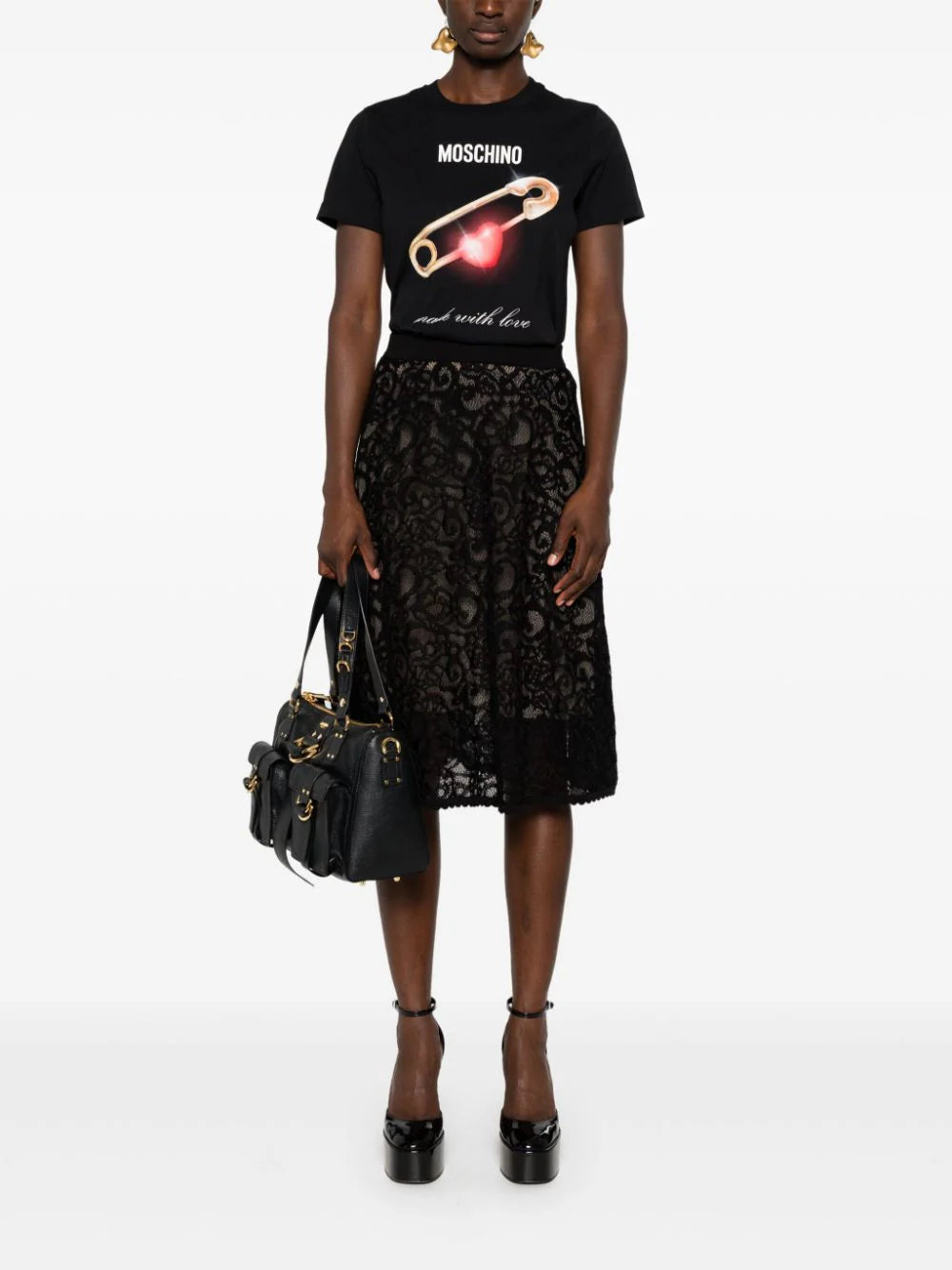 Moschino Heart Safety Pin T-shirt