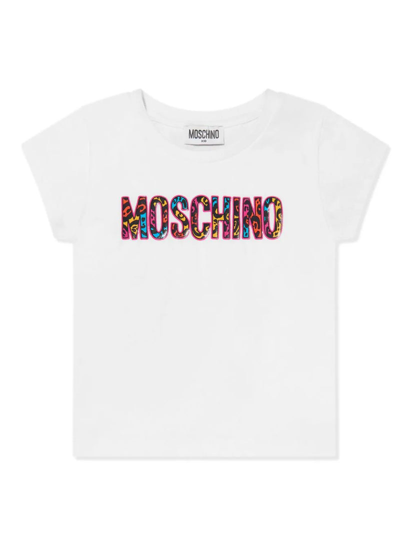 Moschino Kids Animalier logo t-shirt