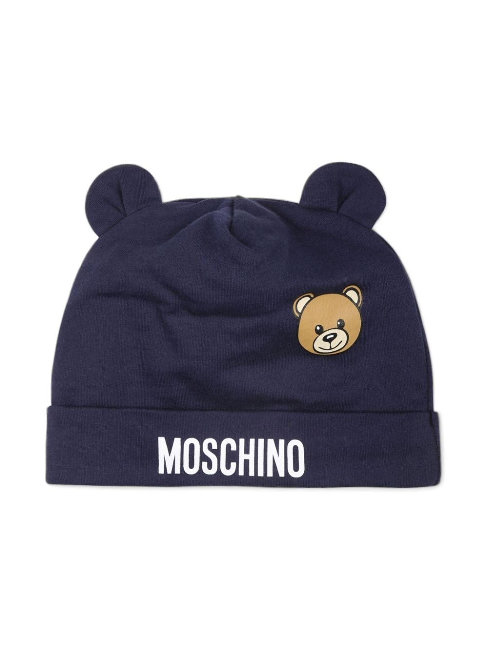 Moschino Kids Beanie Set With Teddy Bear Print