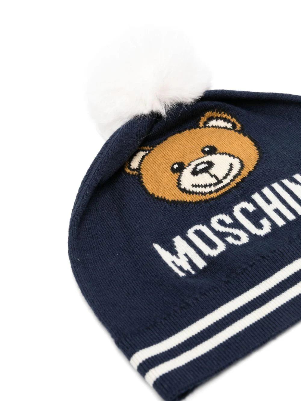 Moschino Kids Beanie With Teddy Bear