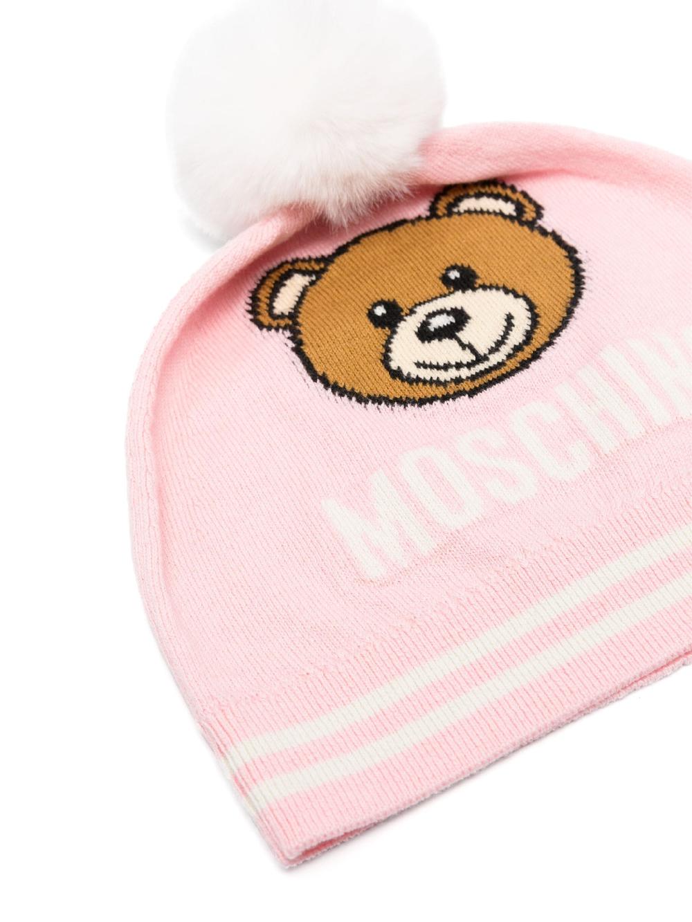 Moschino Kids Beanie With Teddy Bear
