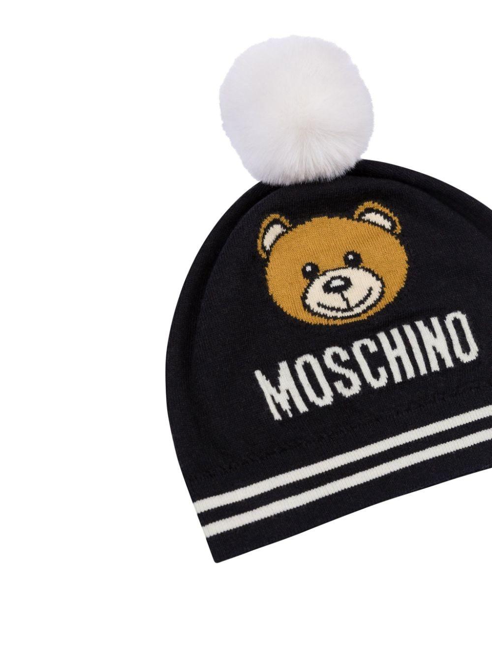 Moschino Kids Beanie With Teddy Bear