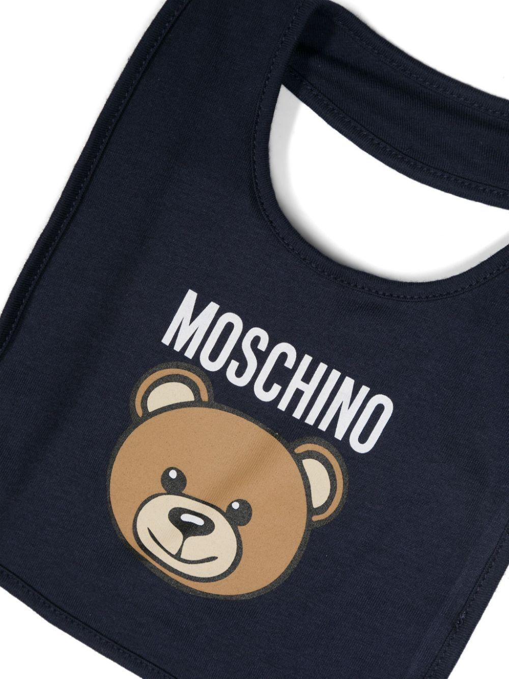 Moschino Kids Onesie Set With Teddy Bear Motif