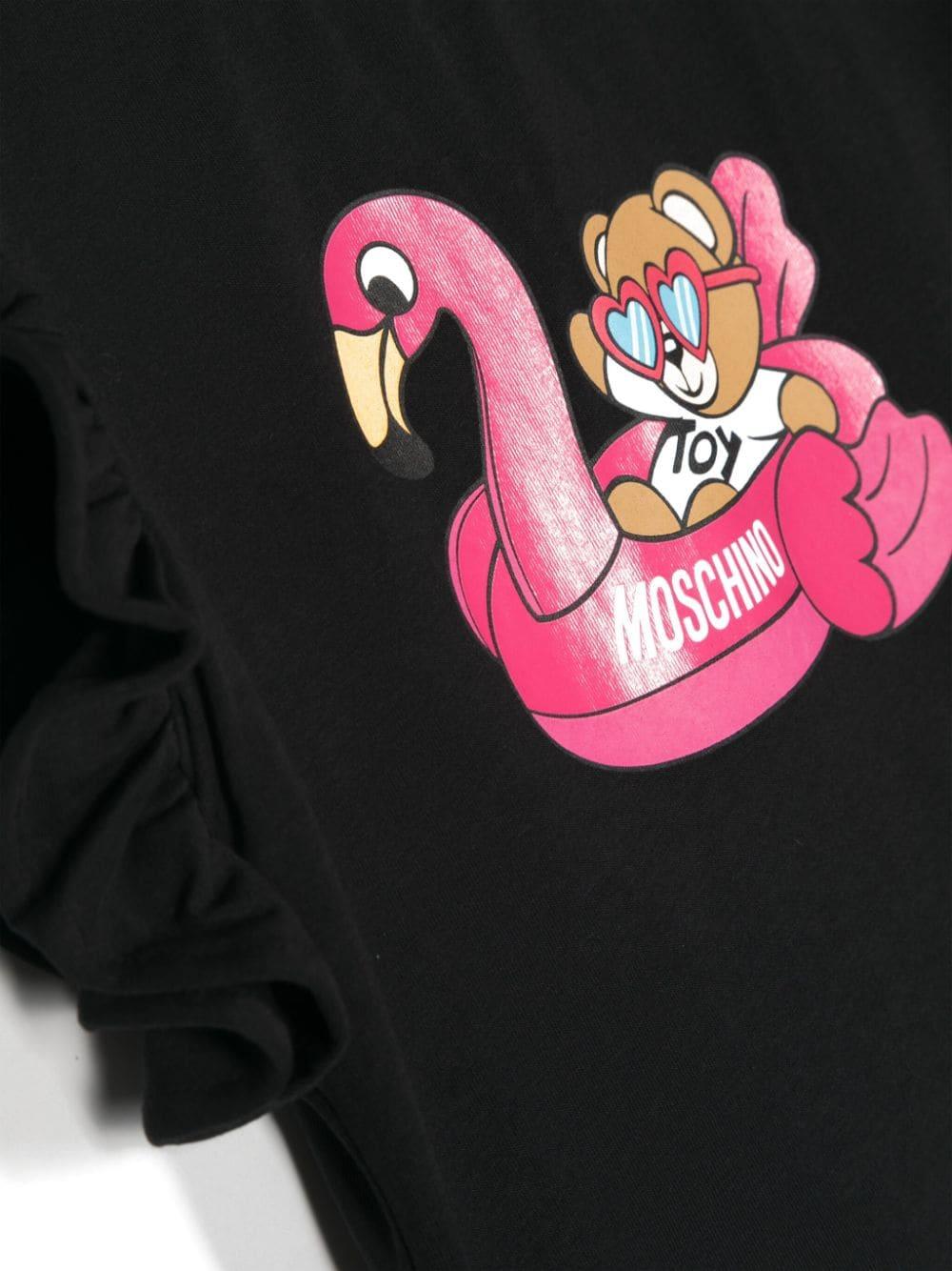 Moschino Kids Pool Party Teddy Bear Jersey T-shirt