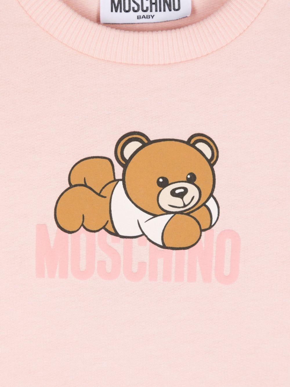 Moschino Kids Short Dress With Teddy Bear Print