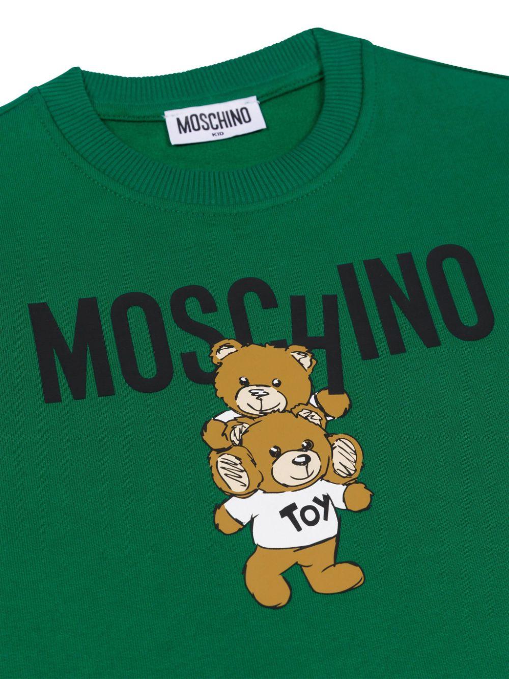 Moschino Kids Sweatshirt With Teddy Bear Motif
