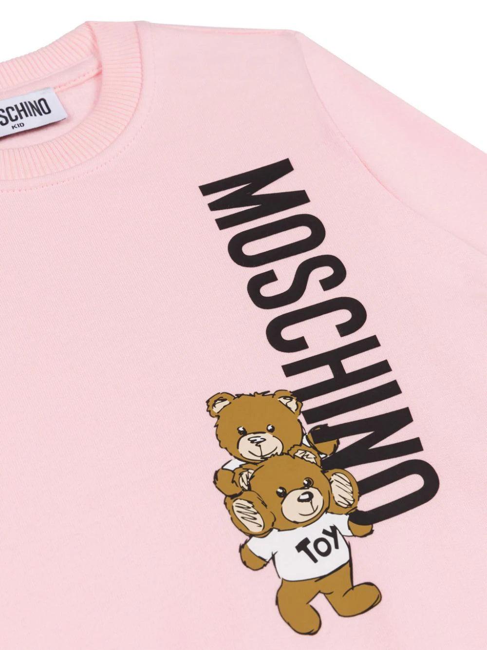Moschino Kids Sweatshirt With Teddy Bear Motif