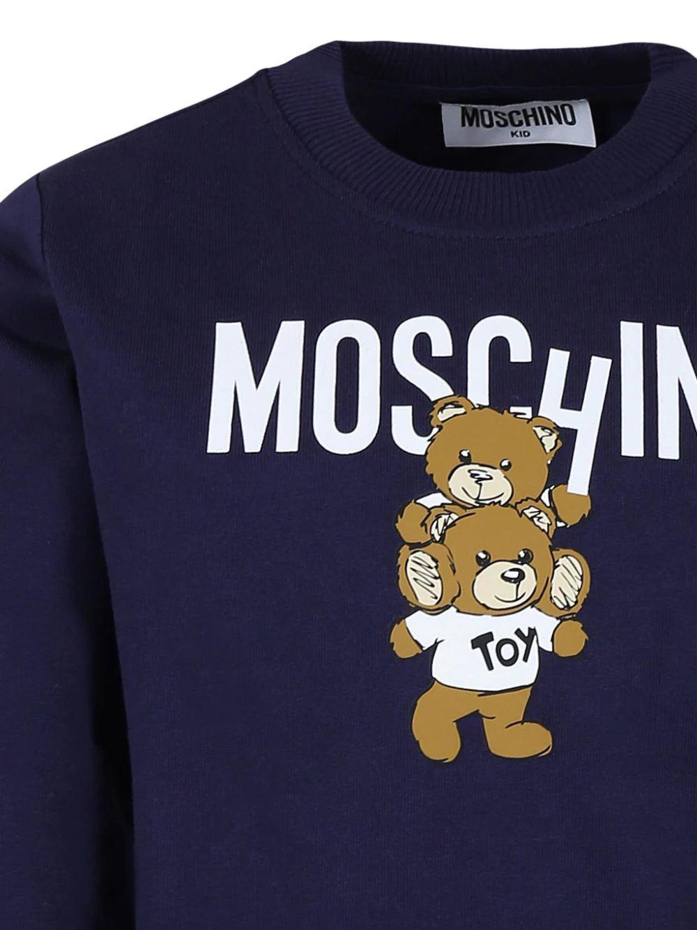 Moschino Kids Sweatshirt With Teddy Bear Motif