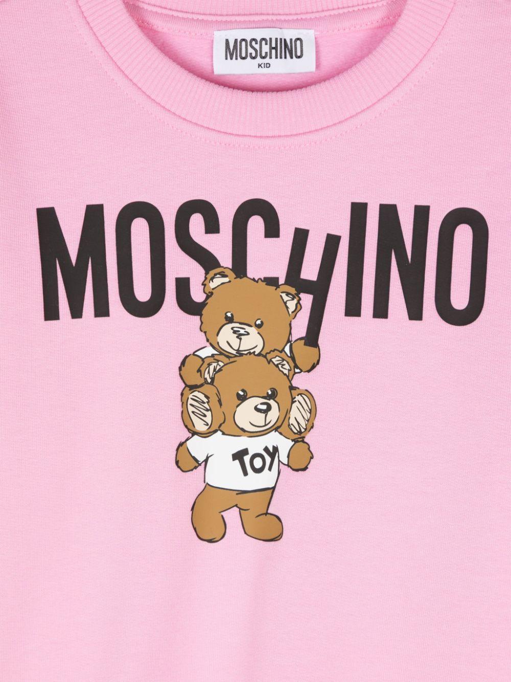 Moschino Kids Sweatshirt With Teddy Bear Motif